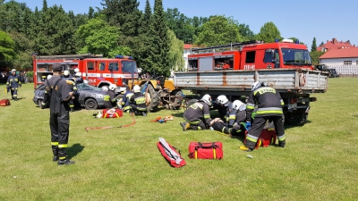 Pożar w Sielinku – fotorelacja