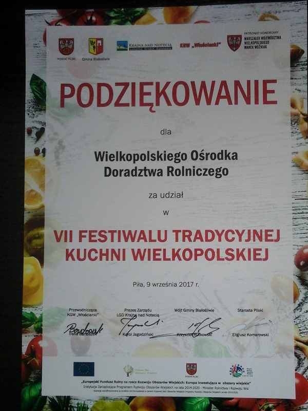 VII Festiwal Tradycyjnej Kuchni Wielkopolskiej w Pile